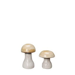 ELIN Mushroom S/2 Offwhite - Offwhite - 6x10 6x7cm