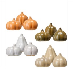 LO Pumpkin in Box Mix White/Orange/Brown/Beige - White/Orange/Brown/Beige - 4x4 4x3 3x3cm