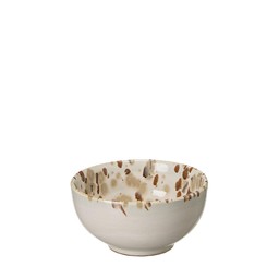 AMANDA Bowl Offwhite/Brown Melange - Offwhite/Brown Melange - 13x6cm