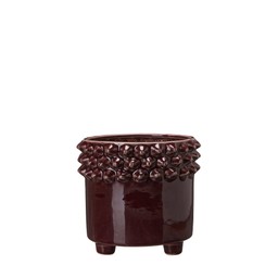 TEKLA Pot Burgundy - Burgundy - 17x15cm