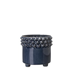 TEKLA Pot Dark Navyblue - Dark Navyblue - 17x15cm