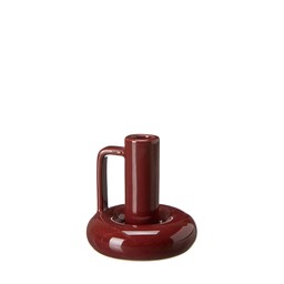 AMARA Candle Holder Burgundy - Burgundy - 11x10cm