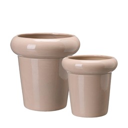 MIO Pot S/2 Beige - Beige - 20x20 15x15cm