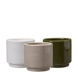 METTE Minikruka Mix Vit, Beige, Grön - Vit/Beige/Grön - 7,5x7cm