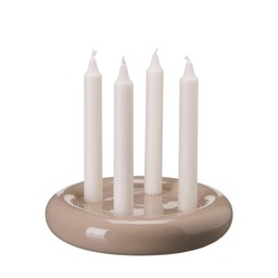 AMARA Candle Holder Grey - Grey - 22x4cm