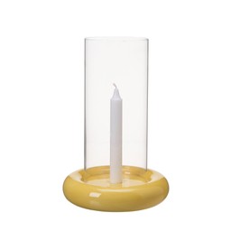 AMARA Candle Holder Yellow - Yellow - 20x25cm