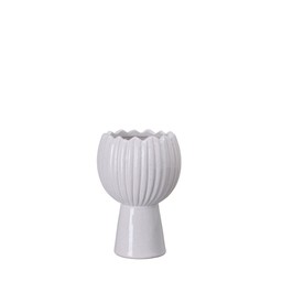 LOTTIE Kruka m fot Vit - Vit - 10x14cm