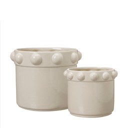 KERSTIN Kruka 2/S Beige - Beige - 17x14 13x11cm