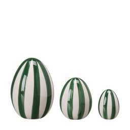 AURORA Ägg 3/S Grön/Vit - Grön/Vit - 8x11 6x7 4x5cm