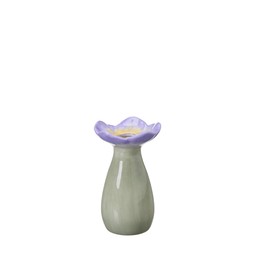 POPPY Vase Green/Blue - Green, Blue - 7x11cm