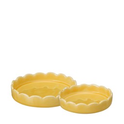 MELINDA Pot Sauc S/2 Yellow - Yellow - 15x3 12x2,5cm