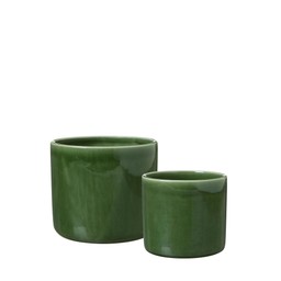 MELINDA Pot 2/S Green - Green - 14x12 11x10cm