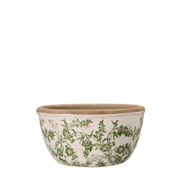 ULLA Planter White/Green - White/Green - 21x10cm