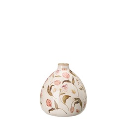 ROSITA Vase White/Pink - White, Pink - 13x14cm