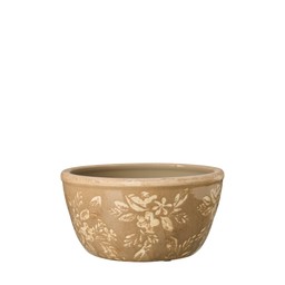 FREDRIKA Planter Beige - Beige - 21x10cm