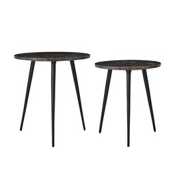KOBE Bord 2/S Brunmelerad - Brunmelerad - 48x51 41x48cm