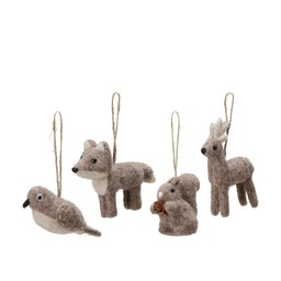 ANIMALS Hanging Mix Beige - Beige - 12x8 7x11 10x4cm