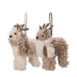 DEER Hanging Mix Beige/Offwhite - Beige/Offwhite - 8x4x10cm