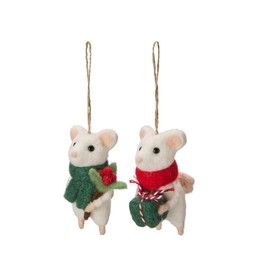 MOUSE Hanging Mix White - White - 5x5x11 cm