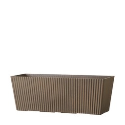 RONJA Pot Rectangular Brown Melange - Brown Melange - 45x16x16cm