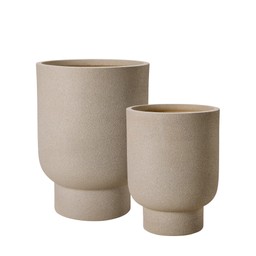 LINN Pot S/2 Sand Melange - Sand Melange - 37x50 30x40cm