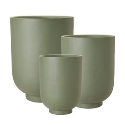 MALIN Pot S/3 Green - Green - 44x58 37x49 30x40cm