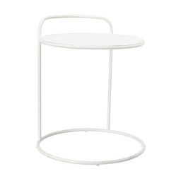Florens Side Table White - White - 40x55+7cm