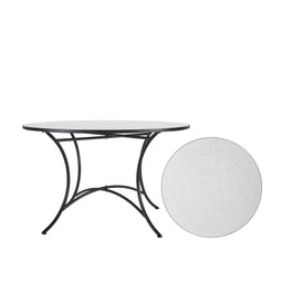 VENICE Table White/Black - White, Black - 100x72cm