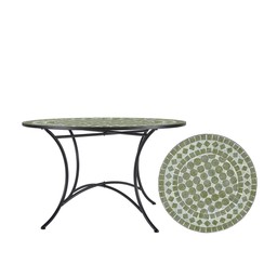 VENICE Table Green Melange/Black - Green Melange/Black - 100x72cm
