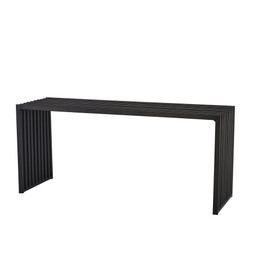 LIVORNO Bench Black - Black - 110x35x48cm