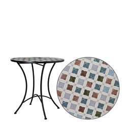 VENICE Table White Melange - White Melange - 70x72cm