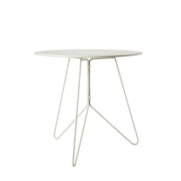 TROPEA Table White - White - 80x75cm