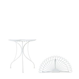 EZE Half Table Offwhite - Offwhite - 70x35x75cm