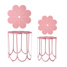 FLOWER Sidobord 2/S Rosa - Rosa - 50x55 40x45cm