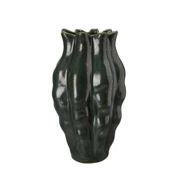 KAJSA Vase Green Melange - Green Melange - 19x36cm