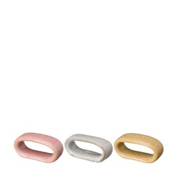 KARIN Servettring Mix Rosa, Vit, Gul - Rosa, Vit, Gul - 6x2x3cm