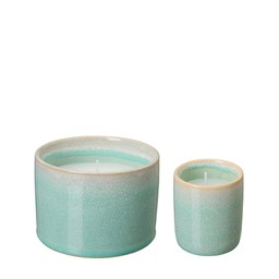 SILVIA Candle S/2 Light Blue - Light Blue - 10x7 6x7cm