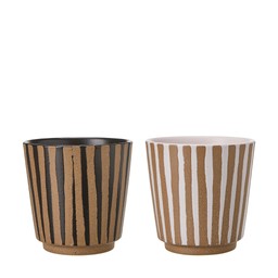 IRENE Kruka Mix Vit, Svart - Vit/Svart - 13,5x13,5cm