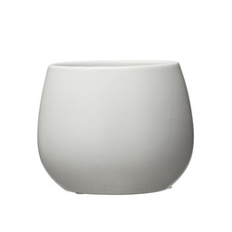 LINDY Pot White Matt - White Matt - 15x13cm