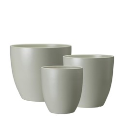 SOPHIA Floor Pot S/3 Light Green Matt - Light Green Matt - 36x33 30x30 25x28cm