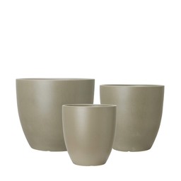 SOPHIA Floor Pot S/3 Green Matt - Green Matt - 36x33 30x30 25x28cm