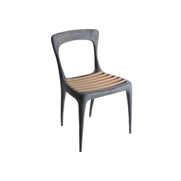 REEVES Chair Zink/Teak - Zink/Teak - 49x45x78cm