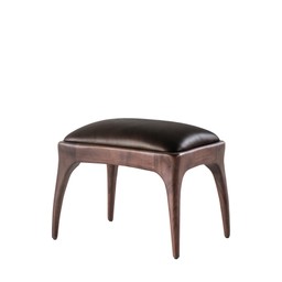 REEVES Stool Valnöt/Konjak - Valnöt/Konjak - 51x39x43 cm