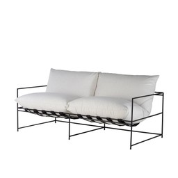 CANNES Soffa Vitmelerad - Vitmelerad - 180x85x80cm