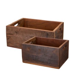 YELINA Planter S/2 Natural - Natural - 30x40x18 24x33x17cm
