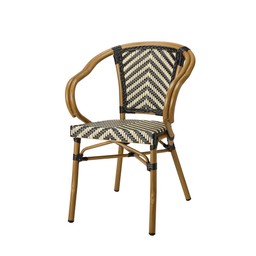 ERIKA Chair Black/White - Black/White - 57x56x83cm