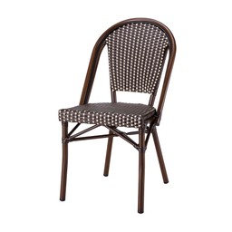 ERIKA Chair Brown/White - Brown/White - 45x56x89cm