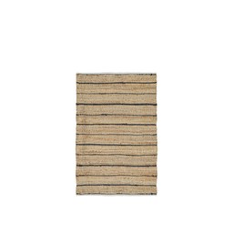 JUTE Carpet Stripe Natural/Black - Natural/Black - 160x240cm