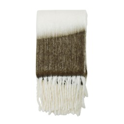 ANAYA Pläd Vit/Beige/Brun - Vit, Beige, Brun - 125x150cm