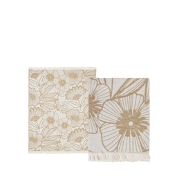 ANIKA Pläd Beige/Offwhite - Beige/Offwhite - 125x150cm